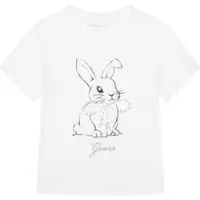 GUESS T-Shirt J6RI24 K6YW4 Weiß Regular Fit