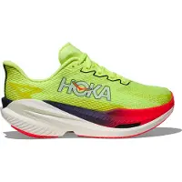 Hoka One One Mach X 3 Damen Laufschuhe Grün Rot SS26, Größe EU 40 2/3