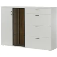 Jette Sideboard Yannik , grau , Maße (cm): B: 180 H: 127 T: 41.0