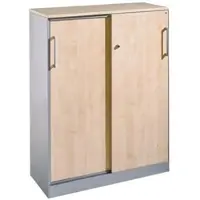 Californian Products CP Schiebetürenschrank »Asisto« breit 3 OH braun, 100x127.9x43.3 cm