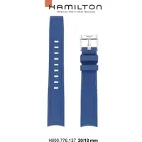 Hamilton Silikon/Kautschuk Kautschukband für die Frogman 20mm H691.776.137 - blau