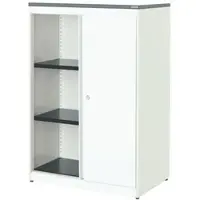 Mauser Stahlschrank mit Schiebetüren »Kontoro« 85 cm weiß, 85x123.5x48.2 cm