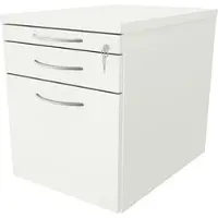Fm Büromöbel Rollcontainer mit Hängeregister »Sidney« einheitliches Dekor weiß, 43.4x54x60 cm