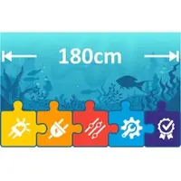 LEDaquaristik GmbH eco+ LED Beleuchtung für LEDaquaristik Abdeckungen 180cm Aquarium | Komplett-Set