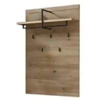 MONDO Garderobenpaneel Talya , holzfarben , Massivholz,Holzwerkstoff , Maße (cm): B: 90 H: 137 T: 32.0