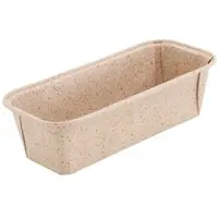 Greenbox - Kakaopapier-Backformen 16 x 5,5 x 5 cm, rechteckig, braun, 675 St.