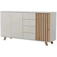 Möbel Kraft Sideboard Harmony , creme , Maße (cm): B: 160 H: 85 T: 40.0