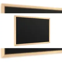 Allboards Schwarze Kreidetafel 60×40 cm, ECO-Holzrahmen