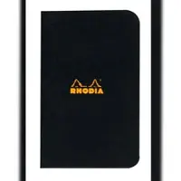 Rhodia 20x Notizheft 7,5x12cm 24 Blatt kariert 80g - Schwarz 119159C