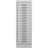 Proregal Schubladenschrank Swan | 15 Schubladen | DIN A4 | HxBxT 90x30x40cm | Grau
