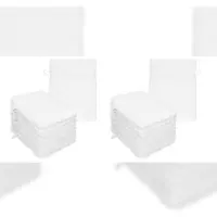 Betz 20 Stück Waschhandschuhe Waschlappen PREMIUM Größe 16x21 cm 100% Baumwolle Farbe weiß