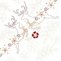 Mank Serviette Airlaid Leonard in Beige Bordeaux, 40 x 40 cm, 50 Stück - Hirsch
