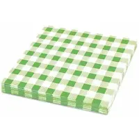 VEPATIM 2000x Servietten Prägeservietten 33 x 33cm 1-lagig KARO grün