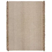 KADIMA DESIGN Teppich aus Wolle handgewebt | Gerippte Textur | Pflegeleicht & Robust | 120x170cm