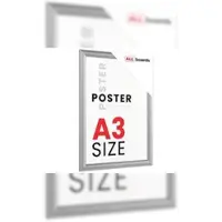Allboards Plakatrahmen, Klapprahmen A3-Format, Silber
