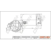 Dr!ve+ Kraftstofffilter [Hersteller-Nr. DP1110.13.0162] für Renault, Nissan