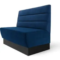 GGM Möbel Meyer S | Gastrobank | B:H 200 x 100 cm | Blau | Horizontal Gestreift | Samt