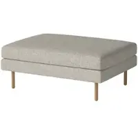 Bolia - Scandinavia Pouf 100 x 70 cm, Eiche geölt / Nantes sand