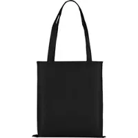 TEXXILLA 10er | 25er | 100er Pack PP-Tasche Classic mit zwei langen Henkeln, schwarz, 100 Stück