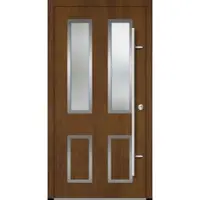 Haustuerenland.de Aluminium Landhaustür "CORGINA" 82 mm RC2 Golden Oak holzähnlich beidseitig innen öffnend DIN rechts