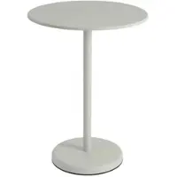 Muuto - Linear Steel Bistrotisch Outdoor, Ø 70 x H 95 cm, grau