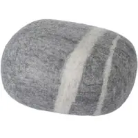 Myfelt - Kieselstein Pouf Carl XL, hellgrau meliert