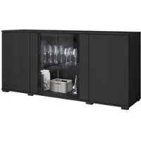 P&b Sideboard Caro ca. 150x70 cm Schwarz