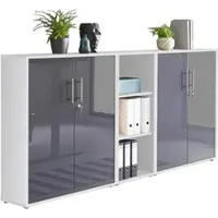 Mid.You Aktenschrank Office Edition Sw Set 8 Weiß/Anthrazit