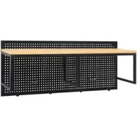 Bessagi Home Garderobe Lorenzo ca. 90x37 cm Metall/Kiefer