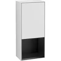 Villeroy & Boch Villeroy und Boch Finion Seitenschrank G540PDMT 41,8cm, links, Emotion, Regal unten Black matt, White matt lacquer