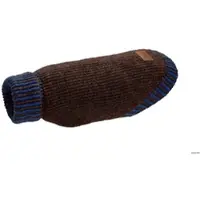 Hunter Hundepullover Odense 80 mit Mütze (Set), braun/blau