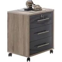 Mid.You Rollcontainer Office Edition Sonoma Eiche/Anthrazit
