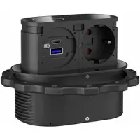 Vogt Steckdosenelement 418740 Schwarz