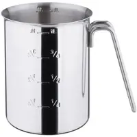 Weis Messbecher aus Edelstahl 1,0 Liter