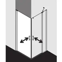 Kermi PE1EL10020VZK Eck-Halbteil links Pega 1EL 1000x