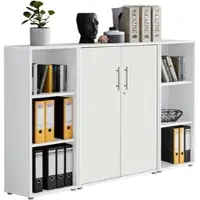 Mid.You Aktenschrank Office Edition Sw Set 2 niedrig Weiß
