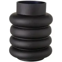 Premium Living Vase Ribbo II in Schwarz