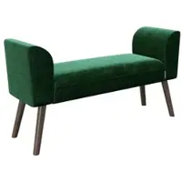 Playboy Hockerbank Tiffany Samt Grün H: 54,50 cm