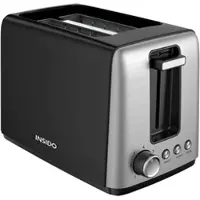 Insido Toaster Joser in Schwarz/Edelstahlfarben