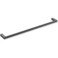 Hewi System 900 Q Badetuchhalter 900Q30.00160SC pulverbeschichtet dunkelgrau perlglimmer tiefmatt, Edelstahl, 600x20x70mm