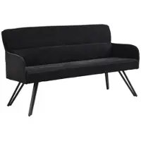 ByLiving Bank TINO in schwarz - B 160, H 94, T 67 cm | Gr.: onesize