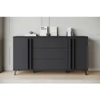 P&b Sideboard Helsinki 150 Schwarz ca. 150x77,8x39,5cm