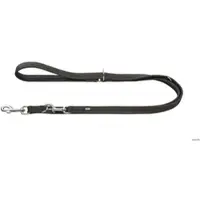 Hunter Verstellbare Führleine Malta 13/200, steingrau/schwarz
