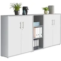 Mid.You Aktenschrank Office Edition Sw Set 8 Grau/Weiß