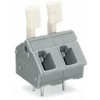 Wago 256-502/333-009/999-950 Klemmenleiste mit Fingerdrückern 0,5-2,5 qmm lichtg