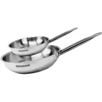 Fackelmann 2er-Set Eterna Edelstahl-Bratpfannen, 20 und 28 cm