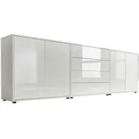 BMG Möbel Sideboard Mailand Set 5 Weiß