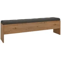Momax Truhenbank in Dunkelgrau/Artisan Eiche