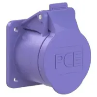 Pce 372f4v CEE-Anbausteckdose gerade 55x55mm 32A 2p 24VAC 50/60Hz IP44/IP54 TWIST