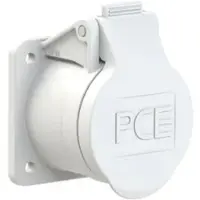 Pce 382-10f4v CEE-Anbausteckdose gerade 55x55mm 16A 2p 24/42VDC IP44/IP54 TWIST 38210f4v